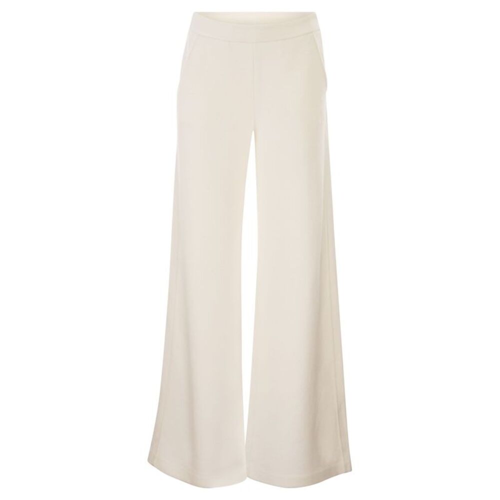 Dondup Women Wide Leg Trousers In Viscose Blend